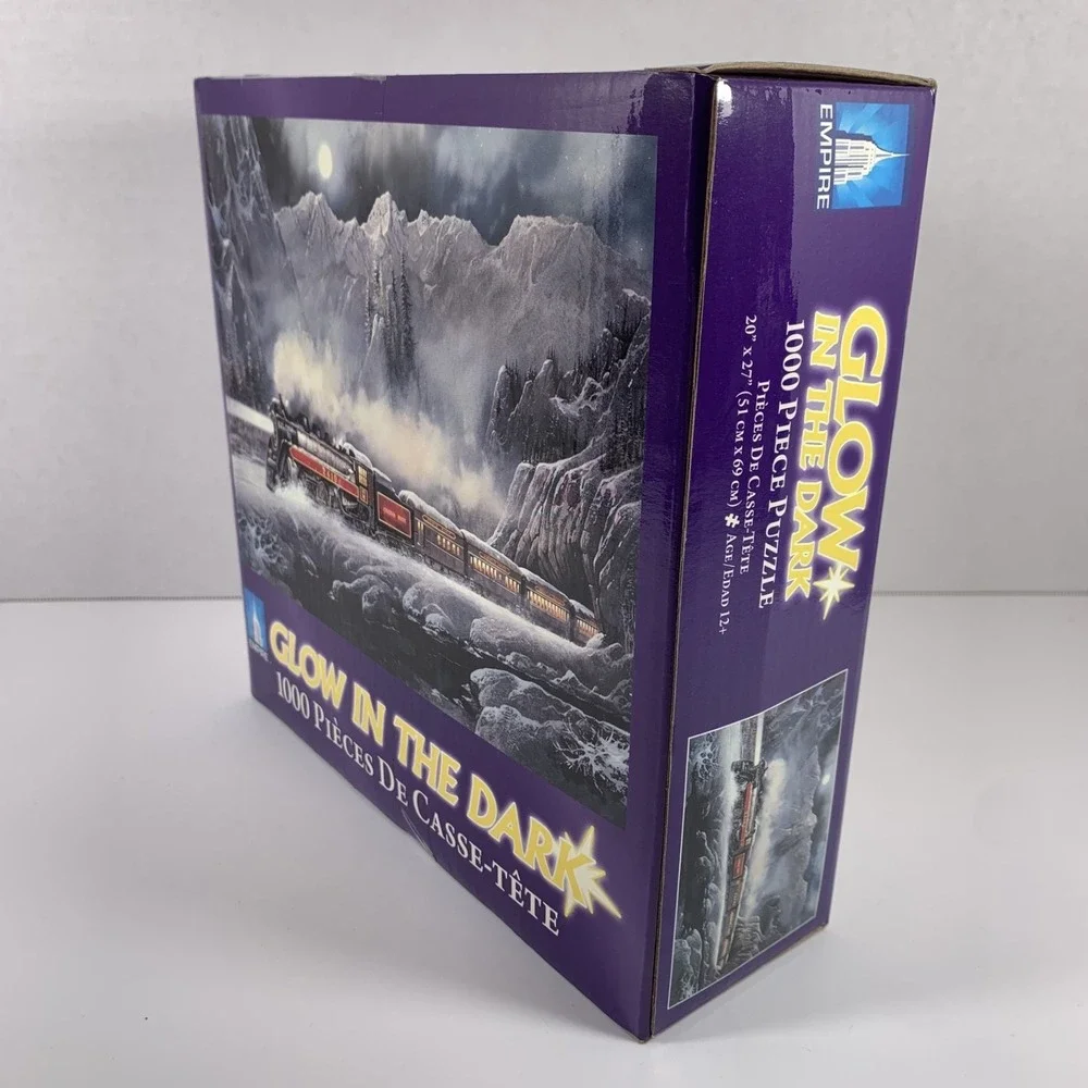 NIB Empire-Canadian Pacific Train‎ 1000pc Glow In The Dark Jigsaw Puzzle - Polar